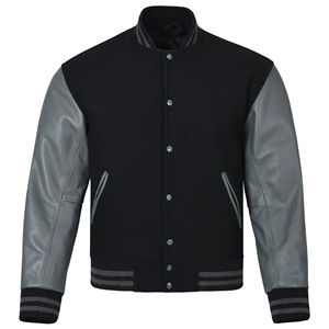 All Custom Made <b>Men</b> Varsity Baseball Letterman Bomber Windbreaker Lightweight <b>Jacket</b> Coat <b>Black</b> Custom Varsity <b>Jacket</b> for <b>Men</b> - Product Image 5
