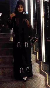 Ropa musulmana tradicional de mujer modesta elegante islámica hermosa ropa de fiesta de trabajo manual estilo Abaya Dubai-accesorio incluido - Product Image 2