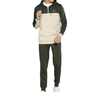 Chándal de hombre de color personalizado OEM, ropa informal de moda con patrón sólido de talla grande para invierno - Product Image 1