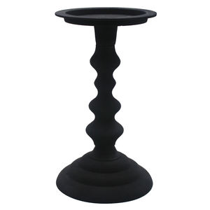 Soporte de pilar de vela de aluminio de Venta caliente soporte de vela de Color plateado pulido para boda y decoración del hogar hecho a mano - Product Image 4