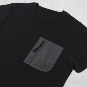 Venta al por mayor personalizado camiseta para hombre con bolsillo 100% algodón cuello redondo Jersey camiseta transpirable Casual personalizado camiseta de verano - Product Image 4