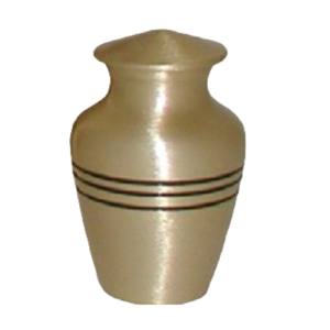 Classic Brass Keepsake Cremation Urns With Black Color <b>Rings</b> Indian Wholesale Human <b>Ashes</b> Metal Keepsake Urns - Product Image 1