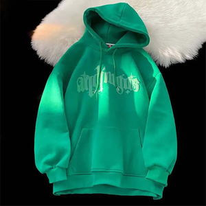 Pull à capuche pour hommes brodé de logo personnalisé respirant à séchage rapide 100% coton lavé Streetwear automne OEM sweats à capuche tricotés - Product Image 2