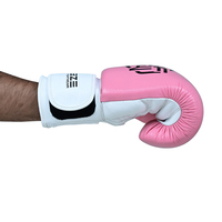 Guantes de Boxeo OEM Profesionales con Logotipo Personalizado, Guantes de Boxeo de Cuero PU Dorado, Guantes de Boxeo de Cuero Vacuno para Muay Thai