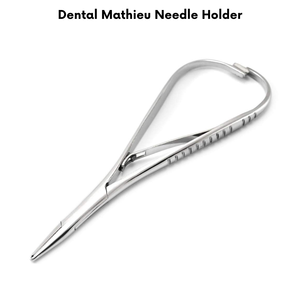 Pinzas portagujas dentales Mathieu, instrumento quirúrgico de acero inoxidable para sutura de precisión y procedimientos dentales CE OEM - Product Image 2