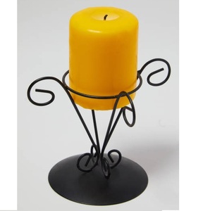 Portavelas cónico de hierro de colección rara con escultura de hoja de Ginkgo para mesa de comedor de boda Golden Home & Garden | Hogar - Product Image 6