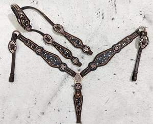 Kaamkaaj KKJ01 - Arnés de Piel Auténtica y Metal Estilo Western con Hebilla de Liberación Rápida para Principiantes en Equitación, Ajuste Regular - Product Image 1