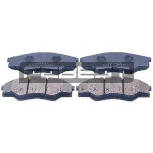 Set di pastiglie freno anteriori FEBEST (0101-KUN40F) - Product Image 1