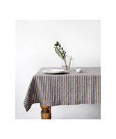 Belle nappe en lin fait main avec franges, couleurs et tailles personnalisées, résistante à l'huile et lavable, style classique