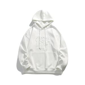 เสื้อฮู้ดดี้ปักโลโก้แบบนูน 3 มิติ รุ่น Undefined 2024 ผ้าฝ้าย 100% เนื้อหนา ออกแบบ OEM สำหรับผู้ชาย - Product Image 6