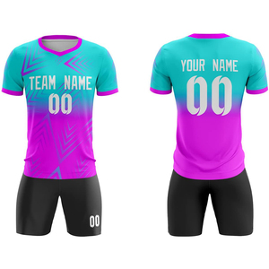 OEM Slim Fit Unisex Polyester Sports Wear Best Soccer Uniform Set for <b>Kids</b> Includes Jersey Kit Name Logo Printing Sublimation - Product Image 4