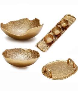 Cuenco ligero de aluminio para servir con agarre cómodo, perfecto para picnics al aire libre, cenas familiares, celebraciones de bodas - Product Image 1