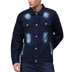 Veste en jean pour homme, nouvelle mode, couleur unie, respirante, séchage rapide, confortable, décontractée, streetwear printemps, logo sur le devant, poches, 2026 - Product Image 1