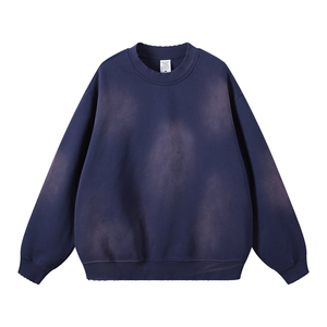 Pull-over à pigments thermiques en coton épais conçu sur mesure, sweatshirts à capuche brodés pour l'hiver, service OEM - Product Image 5