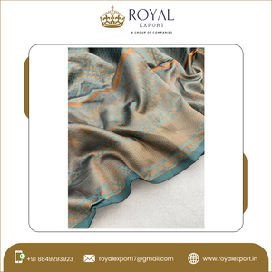 Ropa de fiesta de boda de lujo, diseñador de moda, Banarasi de plata pura, Zari tejido, Saree de seda suave de fabricante indio - Product Image 6