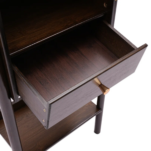 Jamequa 2 <b>Shelf</b> Free Standing Solid Hardwood Bookcase Modern Tapered Legs for Home Office Hotel Living Room Display Bookshelf - Product Image 6