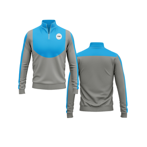 Durable Polyester <b>Quarter</b> Jacket Men <b>Women</b> Youth Sportswear Quick Dry Team Pullover - Product Image 5