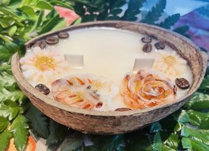 Hot 2025 Eco Decor Candle | Glossy Handmade Coconut Shell Design Holiday Gifting Essential with Sustainable <b>Charm</b> <b>Christmas</b> Gift - Product Image 3