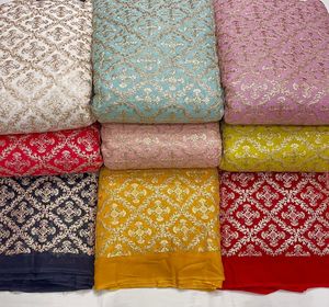 Hilo de viscosa de alta demanda con Secuencia Jaal Work Faux Georgette Fabric para vestido de ropa a precio de exportación - Product Image 4