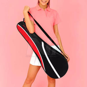 2023 Premium Quality PU Leather Sports Single Racket <b>Bag</b> <b>Waterproof</b> Padel Racket <b>Cover</b> with Custom Design and Logo - Product Image 3