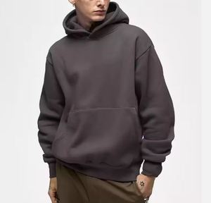 Wholesales Athletic High Quality Various Colored 100% Cotton Streetwear Oversized Cotton Heavyweight Mens Pullover Hoodies - Product Image 2