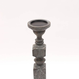 Portavelas de Madera Retro, Perfecto para Decoración del Hogar, Mesa, Sala de Estar, Dormitorio y Rincón Acogedor, Hecho a Mano en India - Product Image 5