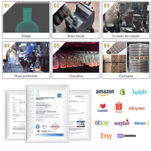 Màn hình in bề mặt 700ml 750ml <span class=keywords><strong>Tequila</strong></span> vòng hình thoi chai thủy tinh cao cấp phiên bản giới hạn rượu cho người thu gom - Product Image 4