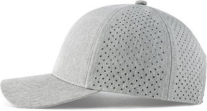 Casquette de golf imperméable personnalisée, casquette de baseball à 6 panneaux, performance sportive, imperméable, découpe laser, trous perforés, casquette de camionneur - Product Image 3