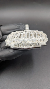 Colgante Clásico de Lujo Iced Out de Plata 925 con Diamantes de Moissanita VVS Brillantes, Estilo Hip Hop, para Uso Unisex - Product Image 2