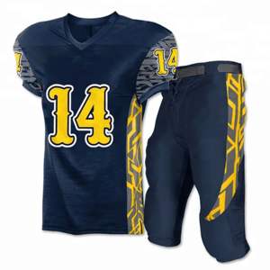 Maillot de football américain personnalisé en gros, pas cher, vierge, pour l'entraînement, impression par sublimation, uniforme personnalisé pour les jeunes, drapeau - Product Image 5