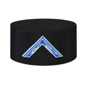 Maçonnique Grande Loge Vénérable Maître Blue Lodge Couronne Cap Noir & Bleu Machine Broderie OEM Service - Product Image 3