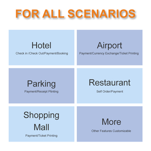 Kiosque de paiement libre-service avec écran tactile de 27 à 32 pouces, accepteur de pièces et de billets, recycleur, scanner QR, imprimante A4 pour hôtel, aéroport, parking - Product Image 3