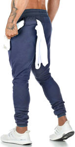 Slim Fit <b>Jogger</b> Pants <b>White</b> Drawstrings Elastic Waist Casual Tapered Leg Athletic Sweatpants Comfortable Stretchy breathable - Product Image 3