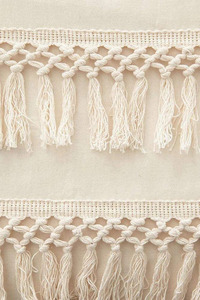 Juego de funda nórdica con borlas de algodón 100% de lujo, ropa de cama de Color sólido, producto de lujo al por mayor - Product Image 4