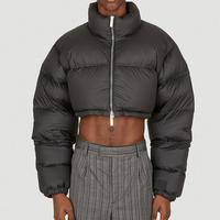 Veste d'hiver légère pour homme, fermeture éclair, coupe-vent et réversible, couleurs et logo personnalisables, veste d'extérieur ultralégère