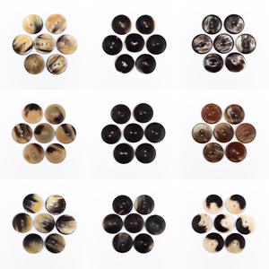 กระดุมเขาควายธรรมชาติสำเร็จรูป สีสันสดใส สำหรับเครื่องประดับเสื้อผ้า คุณภาพสูง - Product Image 3