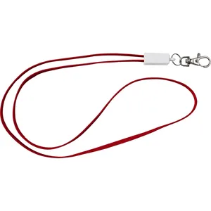 Lanyard Promozionale Personalizzato con Ricarica USB e Design Margherita - Product Image 2