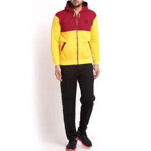 Conjuntos de entrenamiento ajustados de algodón 100% para hombre, ropa de invierno a la moda, capucha, cremallera cómoda, transpirable, de talla grande, sólido - Product Image 1