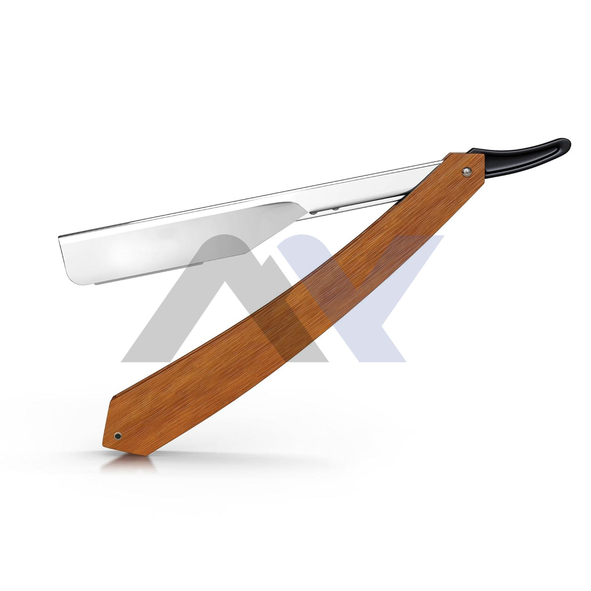 ด้ามจับตรงไม้สีเข้ม