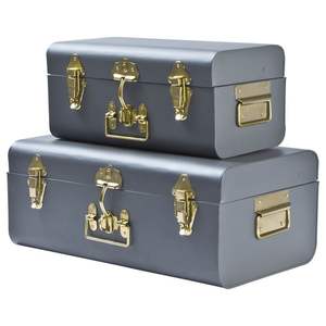 Boîte de rangement galvanisée élégante avec revêtement en poudre pour bureau à domicile et organisation élégante du rangement intérieur - Product Image 3