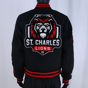 Streetwear Fashionable Men's Varsity <b>Jackets</b> Custom High Quality Winter <b>Jacket</b> Chenille Embroidery <b>Patches</b> Wool Winter <b>Jacket</b> - Product Image 2