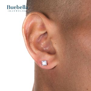 Gran oferta, pendientes de tuerca de diamante cultivado en laboratorio de corte brillante redondo de Plata de Ley 925, estilo Hip Hop para hombres, regalo de aniversario, 2 gramos - Product Image 1