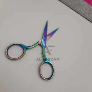 Ciseaux professionnels multi-plasma colorés pour soins des ongles, lame droite et tranchante, outils de manucure et pédicure en acier à haute teneur en carbone - Product Image 3