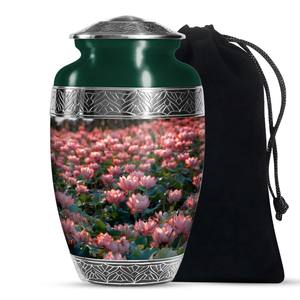 Urnas Funerarias Lotus Dawn para Cenizas Humanas, Adultos, Padres y Madres (10 Pulgadas), Estilo Europeo/Americano, Diseño Personalizable, Ecológicas - Product Image 3