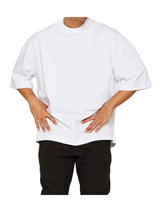 T-Shirt à manches courtes pour homme, de couleur unie, décontracté, ample et surdimensionné, haut de musculation musculaire, nouvelle collection 2023 - Product Image 4