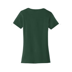 เสื้อยืดผ้าฝ้ายผสมสีเขียวสำหรับผู้หญิง สัมผัสนุ่ม แขนสั้น คอกลม เสื้อยืดธรรมดาสำหรับใช้ในชีวิตประจำวัน - Product Image 2