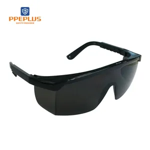 Kacamata pelindung UV lapisan antigores persegi panjang berbingkai, kacamata tahan benturan partikulat tinggi