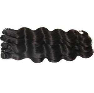 Bonnes affaires extrémité saine cuticule alignée sans enchevêtrement russe main attachée réutilisable longue vierge micro boucle faisceaux de cheveux fabricant - Product Image 1