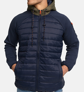 Fait sur mesure Dernière conception Tissu léger à capuche col lavable Manches longues Veste d'hiver - Product Image 5