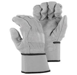 Guantes de seguridad de cuero de vaca fluorescentes de alta resistencia canadienses Guantes DE TRABAJO cómodos con excelente protección - Product Image 6